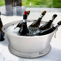 Chłodziarka do wina – Ø 550 mm – srebrna