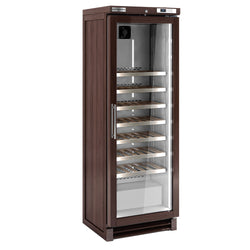 Chłodziarka do wina – prawdziwe drewno – 1 strefa klimatyczna – 350 litrów – maks. 100 butelek