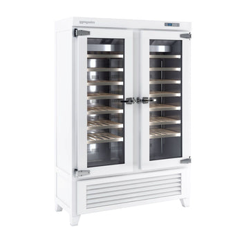 Chłodziarka do wina - prawdziwe drewno - 1 strefa klimatyczna - 640 litrów - maks. 84 butelki - Prime Gastro