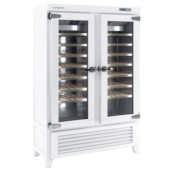 Chłodziarka do wina - prawdziwe drewno - 1 strefa klimatyczna - 640 litrów - maks. 84 butelki - Prime Gastro