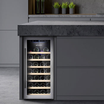 Chłodziarka do wina - 1 strefa klimatyczna - 100 litrów - maks. 38 butelek - Prime Gastro