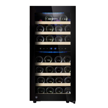 Chłodziarka do wina - 2 strefy klimatyczne - 100 litrów - maks. 33 butelki - Prime Gastro