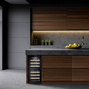 Chłodziarka do wina - 2 strefy klimatyczne - 100 litrów - maks. 33 butelki - Prime Gastro