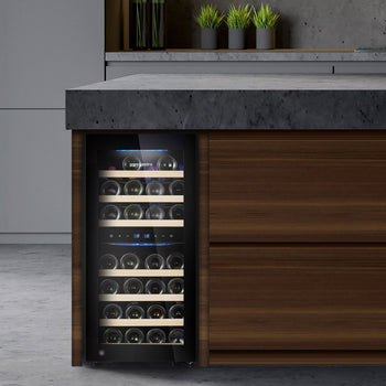 Chłodziarka do wina - 2 strefy klimatyczne - 100 litrów - maks. 33 butelki - Prime Gastro