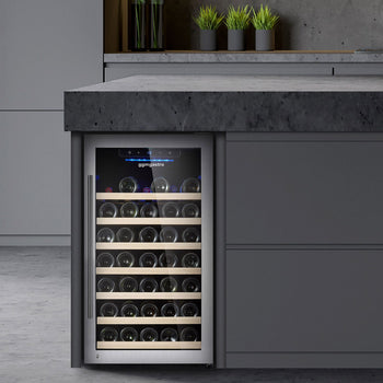 Chłodziarka do wina - 1 strefa klimatyczna - 120 litrów - maks. 52 butelki - Prime Gastro