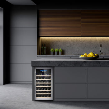 Chłodziarka do wina - 1 strefa klimatyczna - 120 litrów - maks. 52 butelki - Prime Gastro