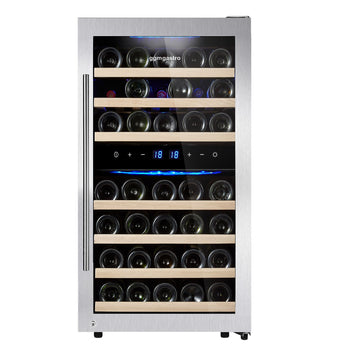 Chłodziarka do wina - 2 strefy klimatyczne - 120 litrów - maks. 45 butelek - Prime Gastro