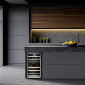 Chłodziarka do wina - 2 strefy klimatyczne - 120 litrów - maks. 45 butelek - Prime Gastro