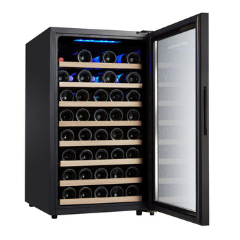 Chłodziarka do wina - 1 strefa klimatyczna - 120 litrów - maks. 52 butelki - Prime Gastro