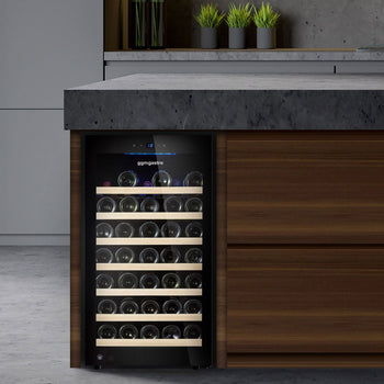 Chłodziarka do wina - 1 strefa klimatyczna - 120 litrów - maks. 52 butelki - Prime Gastro