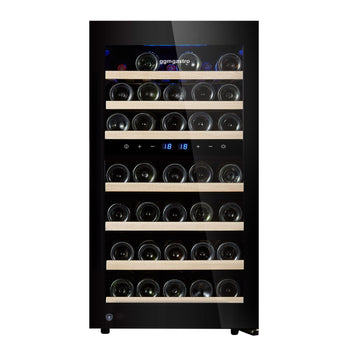 Chłodziarka do wina - 2 strefy klimatyczne - 120 litrów - maks. 45 butelek - Prime Gastro