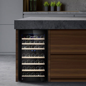 Chłodziarka do wina - 2 strefy klimatyczne - 120 litrów - maks. 45 butelek - Prime Gastro