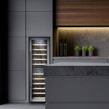 Chłodziarka do wina - 2 strefy klimatyczne - 160 litrów - maks. 53 butelki - Prime Gastro