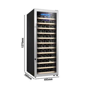Chłodziarka do wina - 1 strefa klimatyczna - 200 litrów - maks. 80 butelek - Prime Gastro