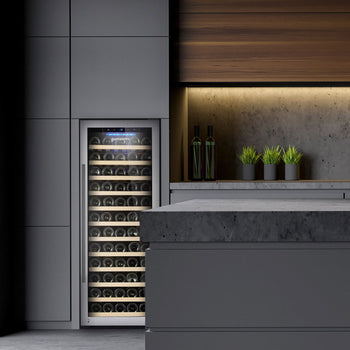 Chłodziarka do wina - 1 strefa klimatyczna - 200 litrów - maks. 80 butelek - Prime Gastro