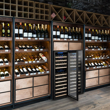 Chłodziarka do wina - 2 strefy klimatyczne - 200 litrów - maks. 73 butelki - Prime Gastro