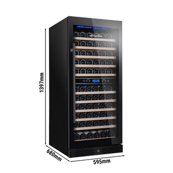 Chłodziarka do wina - 2 strefy klimatyczne - 350 litrów - maks. 116 butelek - Prime Gastro