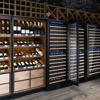 Chłodziarka do wina - 2 strefy klimatyczne - 450 litrów - maks. 160 butelek - Prime Gastro