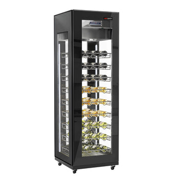 Chłodziarka do wina panoramiczna - 1 strefa klimatyczna - 400 litrów - maks. 81 butelek - Prime Gastro