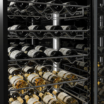 Chłodziarka do wina panoramiczna - 1 strefa klimatyczna - 400 litrów - maks. 81 butelek - Prime Gastro