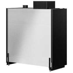 (2 sztuki) Witryna chłodnicza naścienna do supermarketów - 3750 mm - z bezramowymi, izolowanymi szklanymi drzwiami, 5 półek