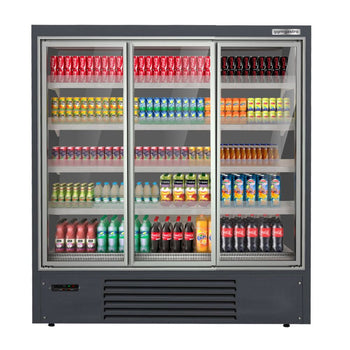 Regał chłodniczy - 1,98 m - z 4 półkami - Prime Gastro