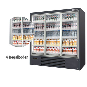 Regał chłodniczy - 1,98 m - z 4 półkami - Prime Gastro