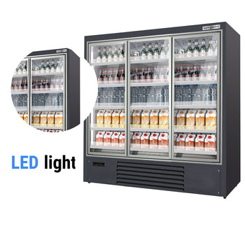 Regał chłodniczy - 1,98 m - z 4 półkami - Prime Gastro