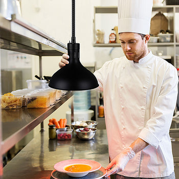 Lampa grzewcza - 275 W - Ø 290 mm - Czarny - Prime Gastro