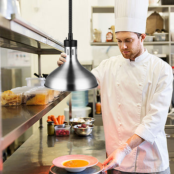 Lampa grzewcza - 275 Watt - Ø 290 mm - Srebrna - Prime Gastro