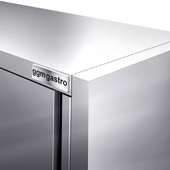 Szafka wisząca ze stali nierdzewnej PREMIUM - 1600 x 400 mm - z drzwiami przesuwnymi - wysokość 1000 mm - Prime Gastro