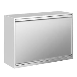 Szafka wisząca naścienna ze stali nierdzewnej PREMIUM - 1000x400 mm - z drzwiami przesuwnymi - wysokość 800 mm