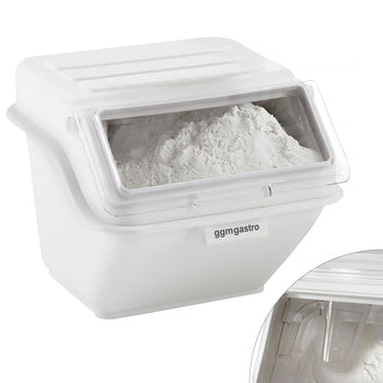 Pojemnik na składniki - 40 litrów - wykonany z polipropylenu - biały - Prime Gastro