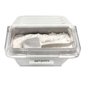 Pojemnik na składniki - 8 litrów - wykonany z polipropylenu - biały - Prime Gastro