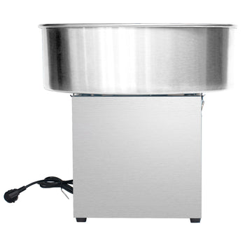 Maszyna do waty cukrowej - Ø 520 mm - 950 W - stal nierdzewna - w zestawie z osłoną - Prime Gastro