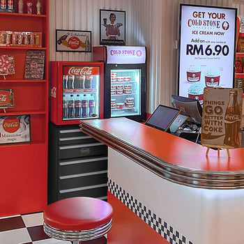 GASTRO-COOL | Chłodziarka "Wózek warsztatowy" - 50 litrów - 1 drzwi - Czarny - Prime Gastro