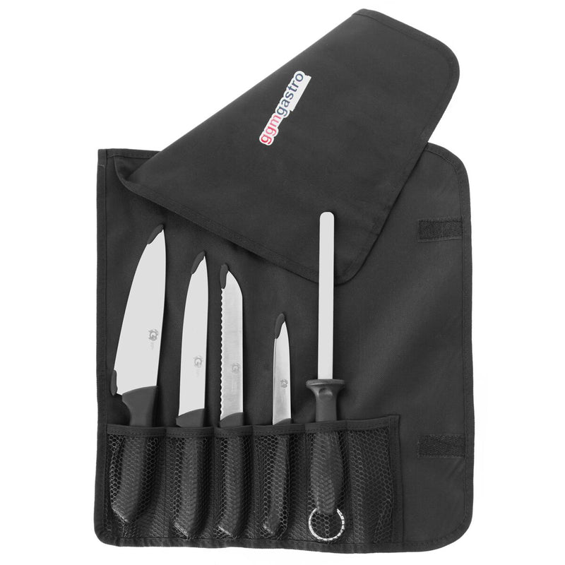 Zestaw noży w torbie rolkowej - z 6 przegrodami