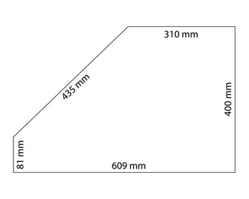 Szklana nadstawka dla lady kasowej - 1500 mm - Prime Gastro