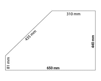 Szklana nadstawka z 1 półką - 1250 mm - Prime Gastro