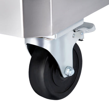 Wózek na mąkę / wózek na składniki - 125 litrów - wykonany ze stali nierdzewnej - Prime Gastro