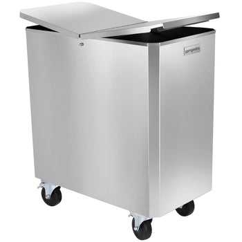 Wózek na mąkę / wózek na składniki - 150 litrów - wykonany ze stali nierdzewnej - Prime Gastro