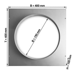 Króciec wlotowy - Ø 190 mm