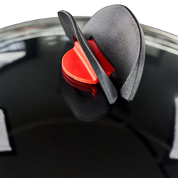 BALLARINI | CLICK & COOK - Zestaw garnków do gotowania z pokrywką - 3 części - Czarny