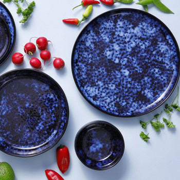 (4 sztuki) BAMA BLUE - Talerz głęboki - Ø 220 mm - Niebieski - Prime Gastro