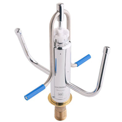 Pojemnik, szklany & kołnierzowy prysznic ze zintegrowanym automatycznym zatrzymaniem wody