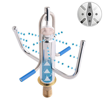 Pojemnik, szklany & kołnierzowy prysznic ze zintegrowanym automatycznym zatrzymaniem wody - Prime Gastro