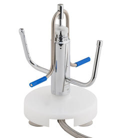 Pojemnik, słoik & kołnierz prysznicowy ze stojakiem z przyssawkami & wężem