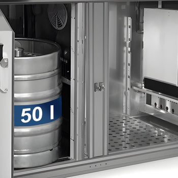 Barowy stół chłodniczy PREMIUM - 2500x700mm - 7 szuflad - Prime Gastro