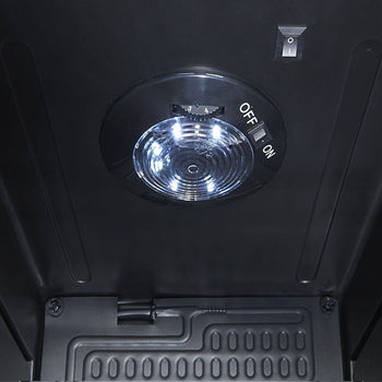 GASTRO-COOL | Chłodziarka minibarowa - 430 mm - 62 litry - z 1 szklanymi drzwiami & oświetleniem LED - Czarna - Prime Gastro