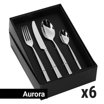 Zestaw sztućców Aurora - 24 sztuki - Dla 6 osób - Prime Gastro